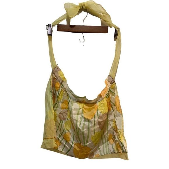 Adorable vintage handmade tulip flower apron! 50s! - Picture 1 of 4